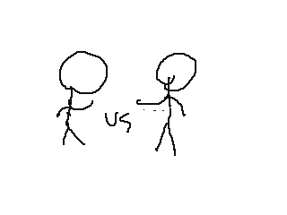 stickman 1 vs stickman 2 by Idky (Flipnote thumbnail)
