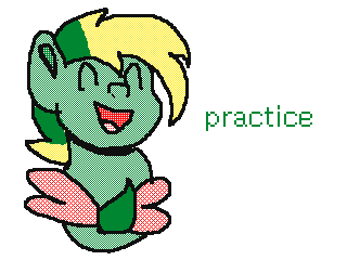 [practice] first flipnote by Pink (Flipnote thumbnail)