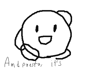 How to Draw Kirby(?) by Shorts404 (Flipnote thumbnail)