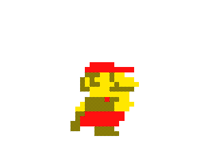 Mario walking by Muddy (Flipnote thumbnail)