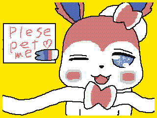 Sylveon wants to be petted by Erika (Flipnote thumbnail)