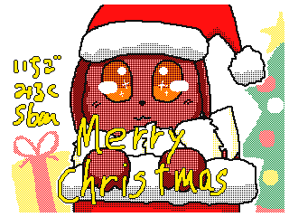 Christmas Eevee by Erika (Flipnote thumbnail)