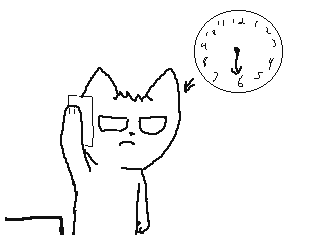 The evil clock that could by Jaiden (Flipnote thumbnail)