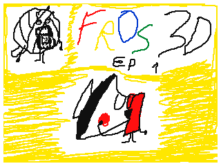 FROS 3D 1: ¨eating whatever this is¨ by Powter2763 (Flipnote thumbnail)