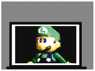 Paper cj found a Luigi model.  by Super cj. (Flipnote thumbnail)
