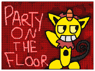 party on the floor by DarkMeowth (Flipnote thumbnail)