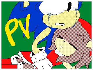 Sonic and amy Boku wo sonname de minaide by Canito (Flipnote thumbnail)