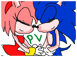 Sonic and Amy Hello Again by Canito (Flipnote thumbnail)