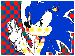 Sonic drawing Sweet Dreams by Canito (Flipnote thumbnail)