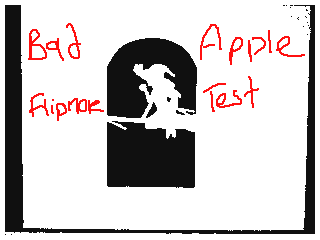 Bad Apple!! Flipnote Test by Artist359 (Flipnote thumbnail)