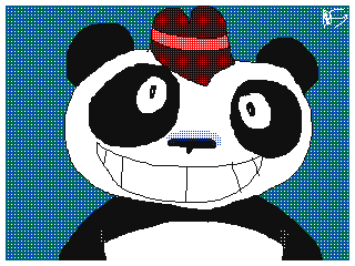 [art] pops panda by DS98 (Flipnote thumbnail)