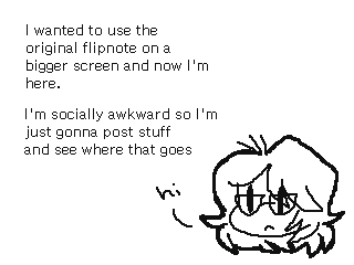 I exist by No. (Flipnote thumbnail)