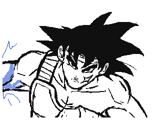 Bardock fires something at Frieza I guess by Spingus (Flipnote thumbnail)