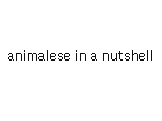Animalese In A Nutshell XD by BlueYoshiXY (Flipnote thumbnail)