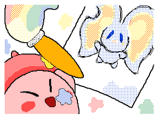 Kirby drawing Elfilin!! :3 by StarPixel (Flipnote thumbnail)