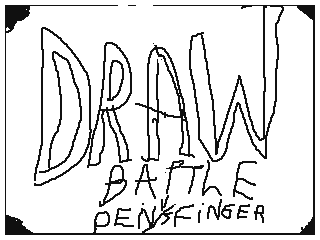 Draw Battle #1: Pen VS Finger by Omgguy (Flipnote thumbnail)