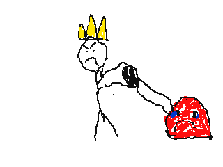 king kills evil monster by Alfons (Flipnote thumbnail)