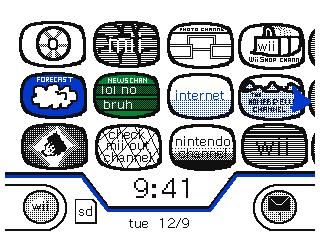Wii menu by @yoshiandbirdo (Flipnote thumbnail)
