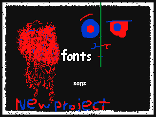 Sans font (Yay) by Amon (Flipnote thumbnail)