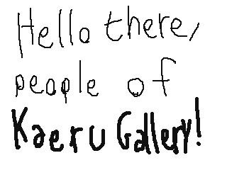 Hey there, Kaeru Gallery! by ShortMiao (Flipnote thumbnail)