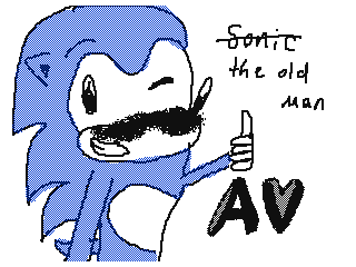 Sonic Adventure Sonic The Old Man AV by QuartzQueen1124 (Flipnote thumbnail)