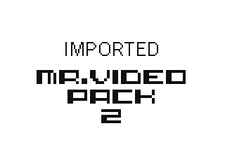 Mr.Video Sprite Pack 2 [IMPORT] by Remixmaker (Flipnote thumbnail)