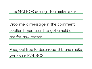 Mailbox  by Remixmaker (Flipnote thumbnail)