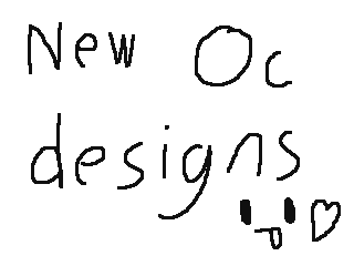 New Oc designs by ChibitheHedgehog (Flipnote thumbnail)