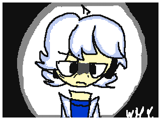 Tired poof by Stacy emoji cat 🤍 (Flipnote thumbnail)