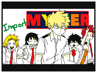 "Join in, Bakugo!" (IMPORT) by Liss (Flipnote thumbnail)