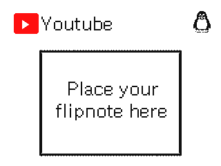Youtube Template by TuxPenguin (Flipnote thumbnail)