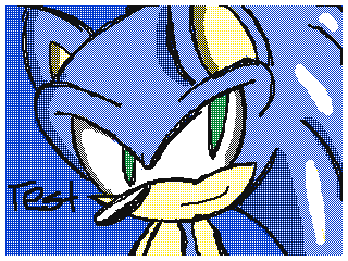 Random Sonic Drawing by RJ (Flipnote thumbnail)