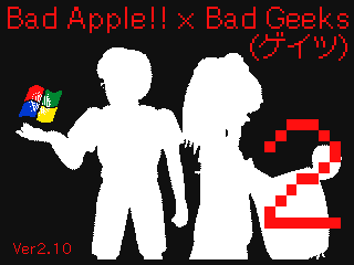 bad apple!! & Axel F 2 by ブループロミネンス (Flipnote thumbnail)